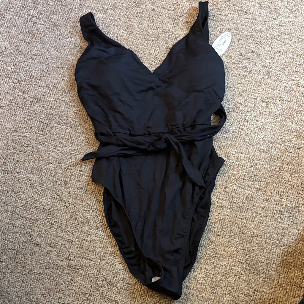 Nwt Elegant Black One Piece Swimsuit